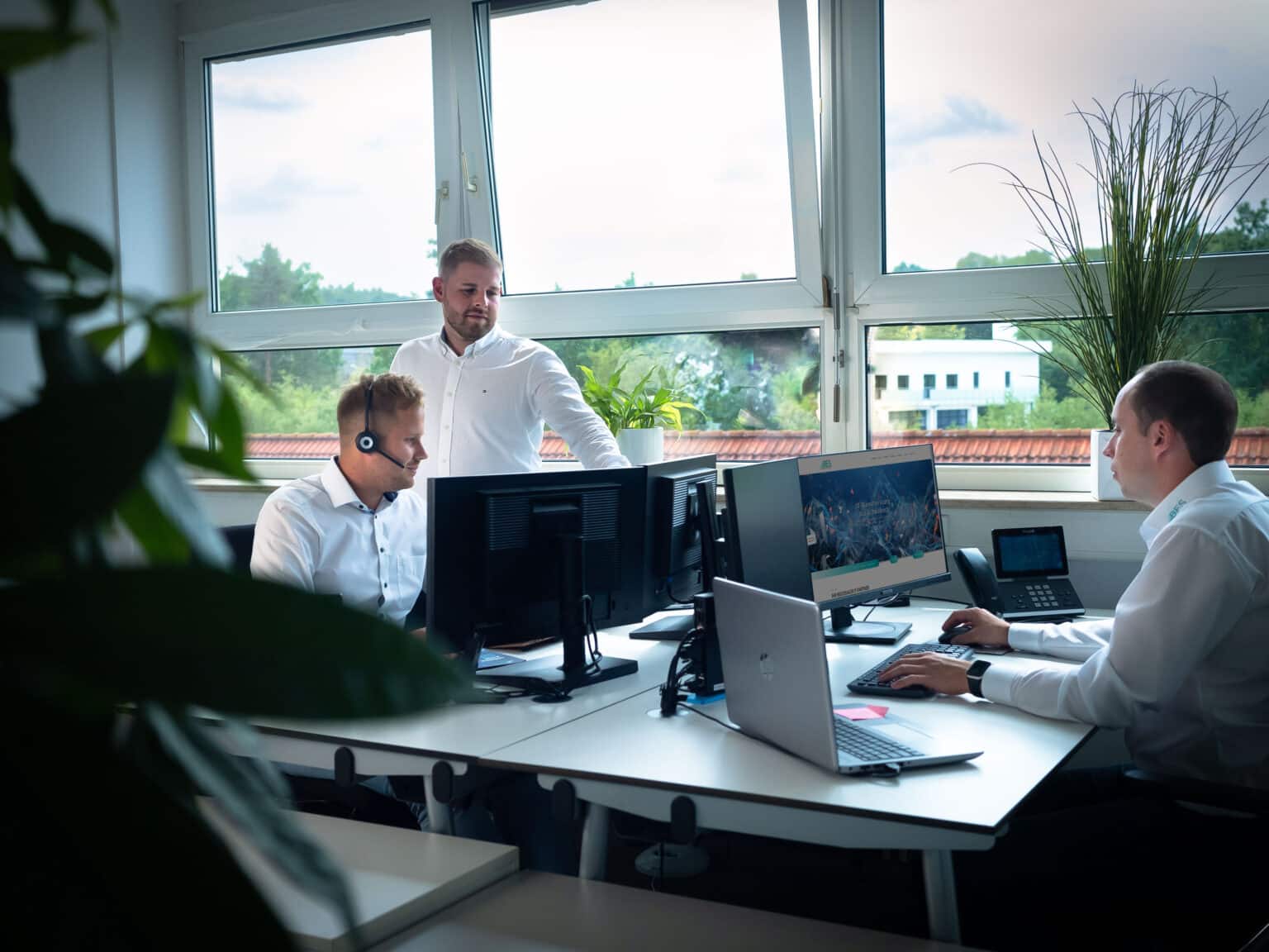 Arbeitsplatz im BES Systemhaus in Schwabach