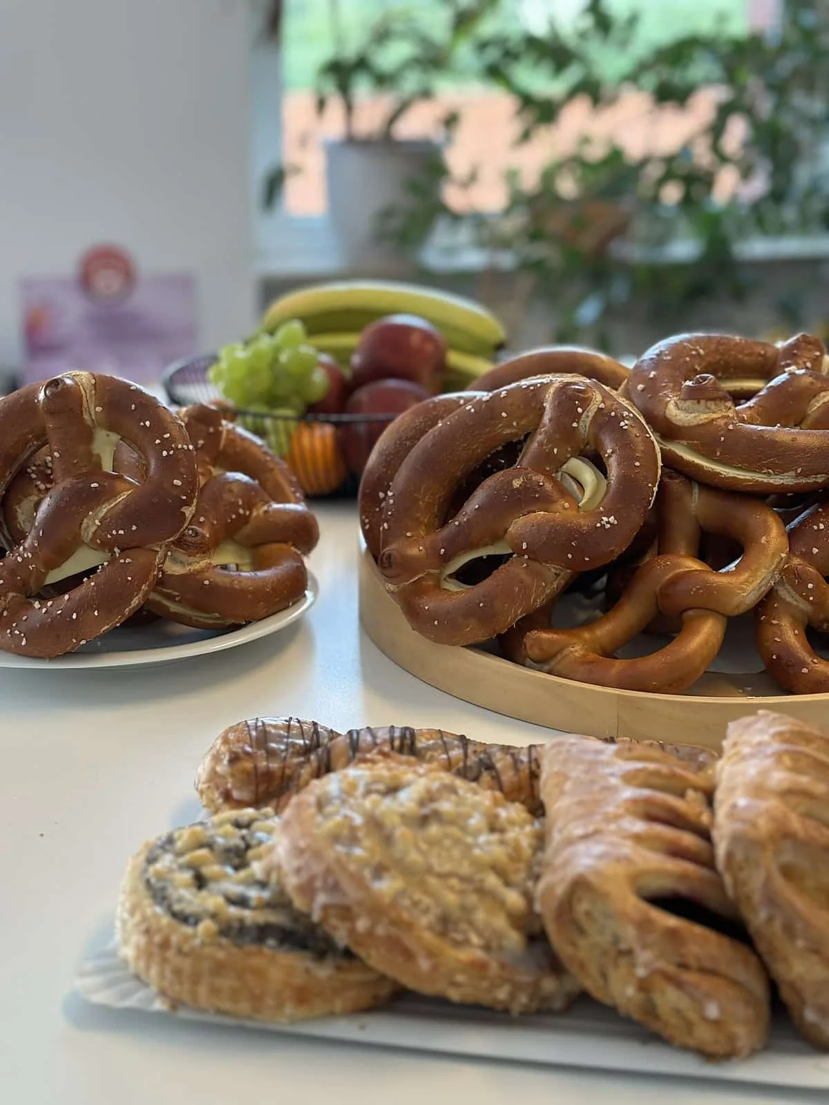 Brezen zum gemeinsamen Teamfrühstück
